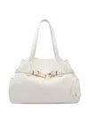 Liu •jo Double Handle Shoulder Bag With Buckle Detail In White