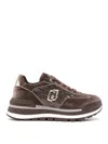 Liu •jo Sequined Sneakers In Brown