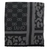 Liu •jo Logo Stole In Black