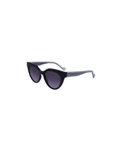 Liu •jo Logo Sunglasses In Black