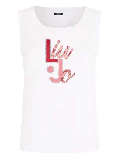 Liu •jo Logo T-shirt In White