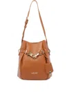 Liu •jo Bucket Bag With Buckle Detail And Top Handle In Brown