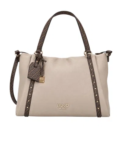 Liu •jo Logo Tote Bag In Pink
