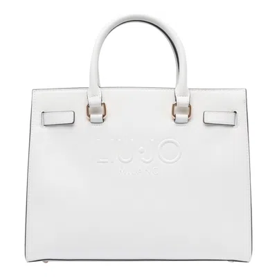 Liu •jo Logo Tote Bag In White