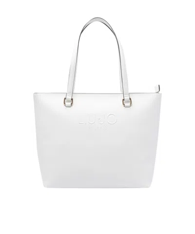Liu •jo Logo Tote Bag In White