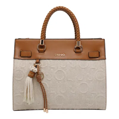 Liu •jo Logo Tote Bag In White