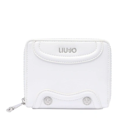 Liu •jo Logo Wallet In Bianco