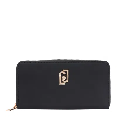 Liu •jo Logo Wallet In Black