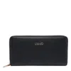 Liu •jo Textured Wallet Gold-tone Hardware In Black