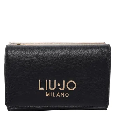 Liu •jo Logo Wallet In Black
