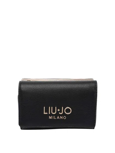 Liu •jo Logo Wallet In Black