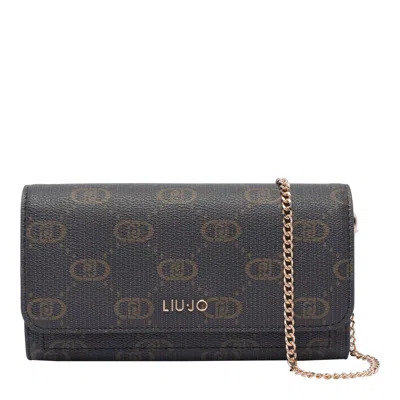 Liu •jo Logo Wallet In Gold