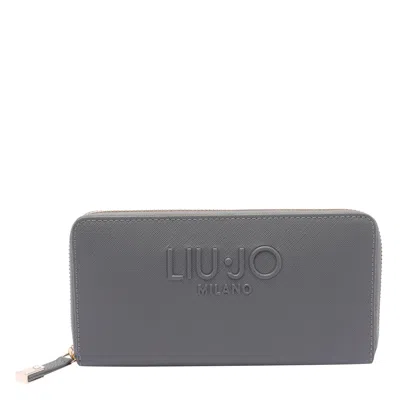 Liu •jo Logo Wallet In Gray