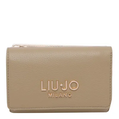 Liu •jo Logo Wallet In Brown