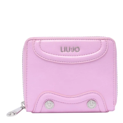 Liu •jo Logo Wallet In Lilla