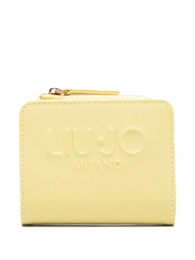 Liu •jo Logo Wallet In Yellow