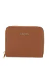 Liu •jo Zip Leather Wallet In Brown