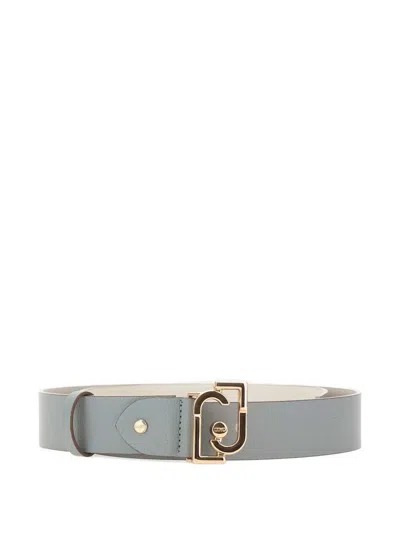 Liu •jo Logo-buckle Belt In Blue