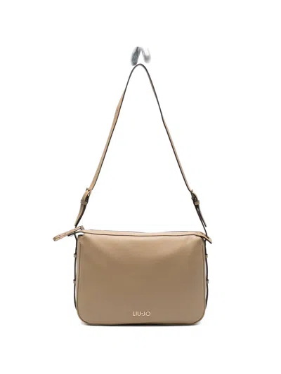 Liu •jo Logo-detail Crossbody Bag In Brown