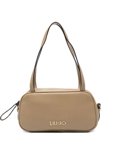 Liu •jo Logo-detail Shoulder Bag In Brown