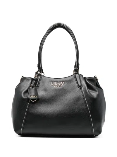 Liu •jo Logo-detail Tote Bag In Black