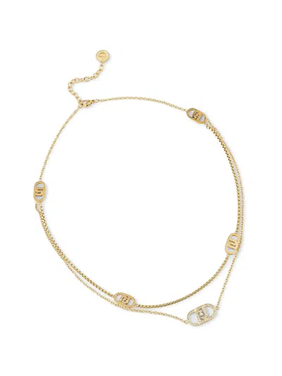 Liu •jo Logo-embellishment Necklaces In Gold