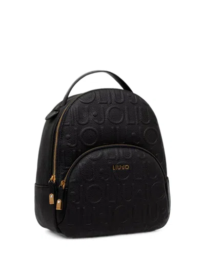 Liu •jo Logo-embossed Backpack In Orange