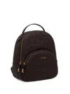 Liu •jo Logo-embossed Backpack In Brown