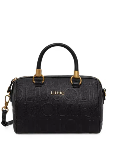 Liu •jo Logo-embossed Bowling Bag In Black