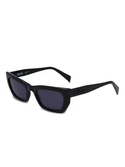 Liu •jo Logo-embossed Sunglasses In Black