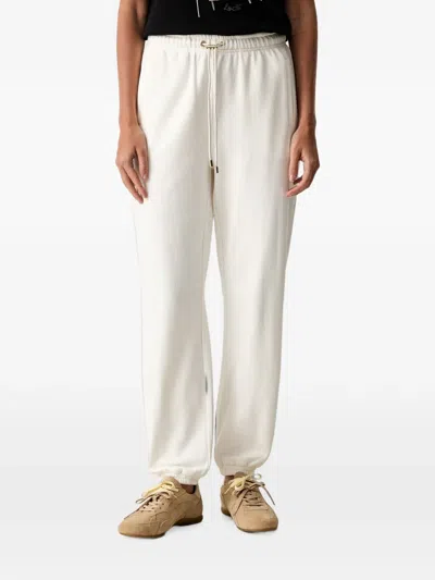 Liu •jo Logo-embroidered Drawstring Track Pants In White