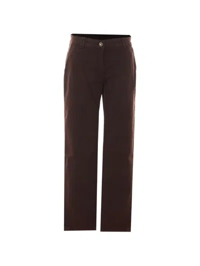 Liu •jo Logo-embroidered Straight-leg Jeans In Brown