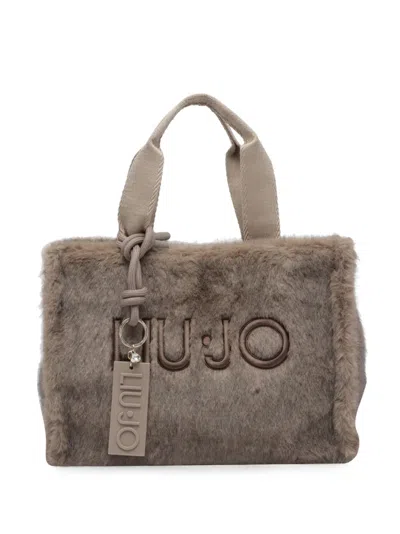 Liu •jo Logo-embroidered Tote Bag In Blue