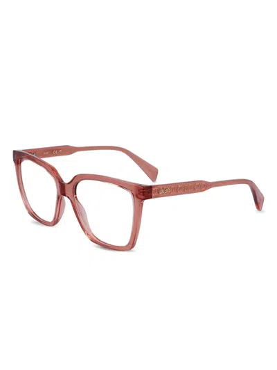 Liu •jo Logo-engraved Glasses In Pink