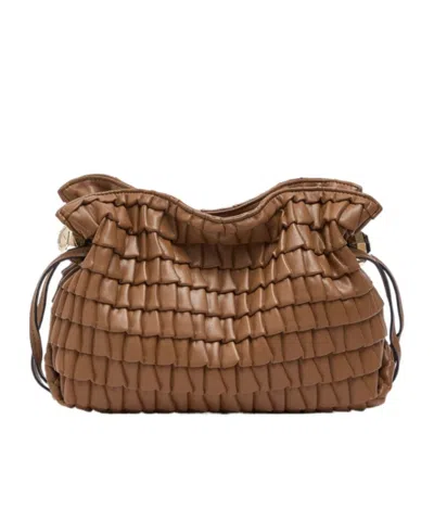 Liu •jo Liu Jo Logo-engraved Quilted Handbag In Brown