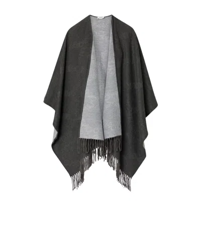 Liu •jo Logo-jacquard Fringed Scarf In Black