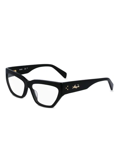 Liu •jo Logo-lettering Glasses In Black