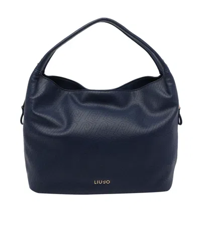Liu •jo Liu Jo Logo-lettering Tote Bag In Blue