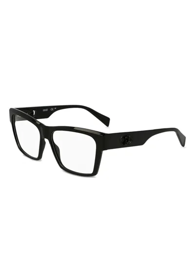 Liu •jo Logo-plaque Glasses In Black