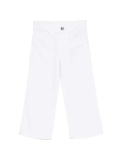 Liu •jo Kids' Logo-plaque Jeans In White