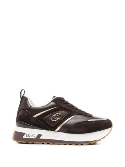 Liu •jo Logo-plaque Panelled Sneakers In Multi