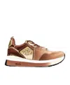 Liu •jo Logo-plaque Platform Trainers In Brown