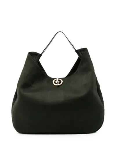Liu •jo Logo-plaque Studded Tote Bag In Black