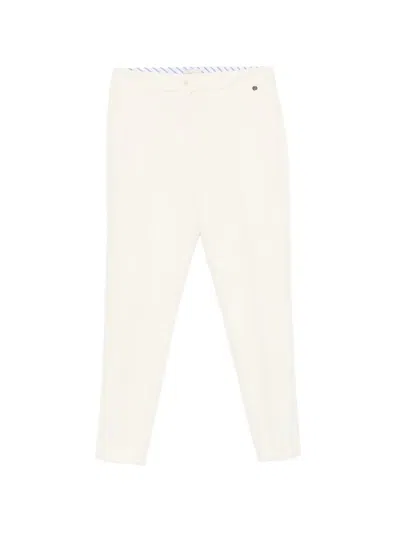 Liu •jo Logo-plaque Trousers In White
