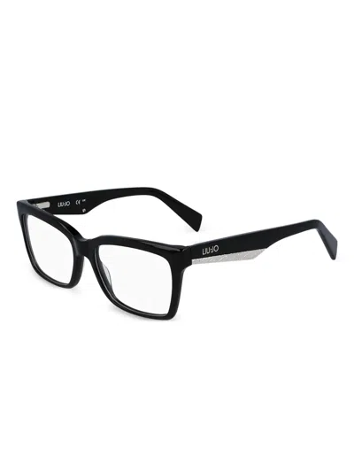 Liu •jo Logo-print Glasses In Black