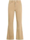 Liu •jo Liu Jo Long Camel-colored Flared Jeans