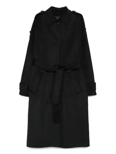 LIU •JO LONG COAT WITH FRINGES