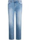 Liu •jo Long Flared Stretch Cotton Jeans