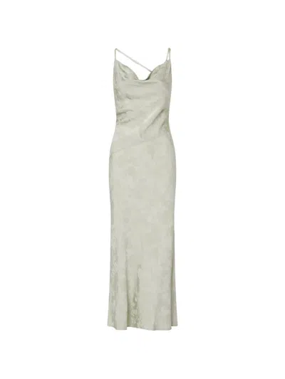 Liu •jo Long Jacquard Dress In Gray