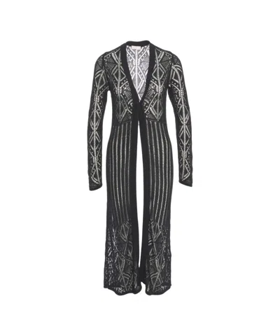 Liu •jo Liu Jo Long Lace Crochet Cardigan